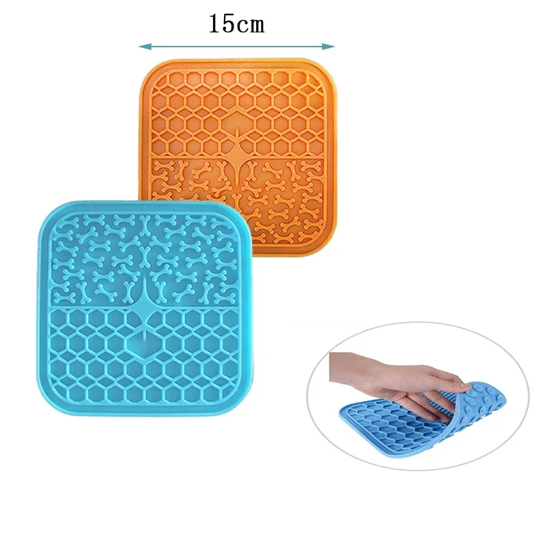 2025 Silicone Mat for Dogs Pet Slow Food Plate Dog Bathing Distraction Silicone Dog Sucker Food Training Dog Feeder Supplies