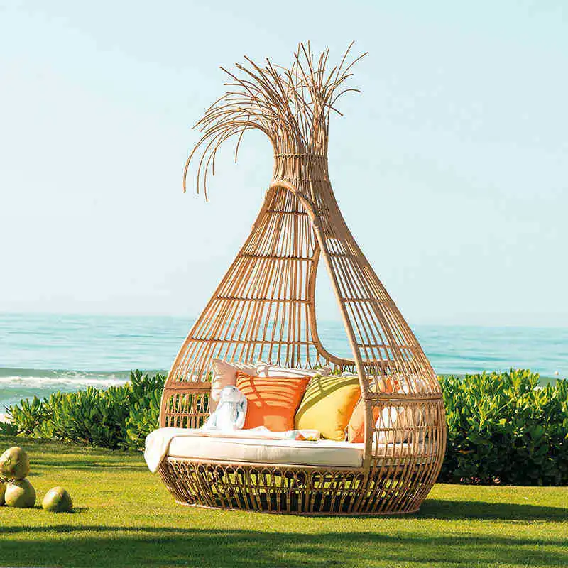 

Outdoor Bird's Nest Creative Rattan Leisure Bed