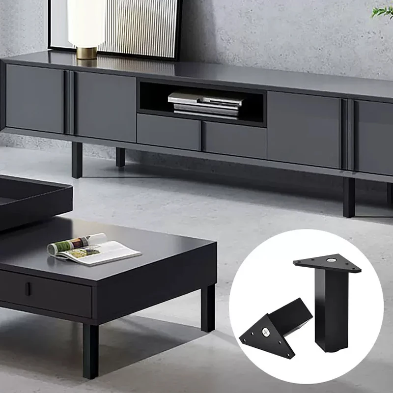 2PCS Metal Adjustable Height Furniture Support Legs for Bed Frame Sofa Cabinet Table Couch - Sturdy Support Accessories
