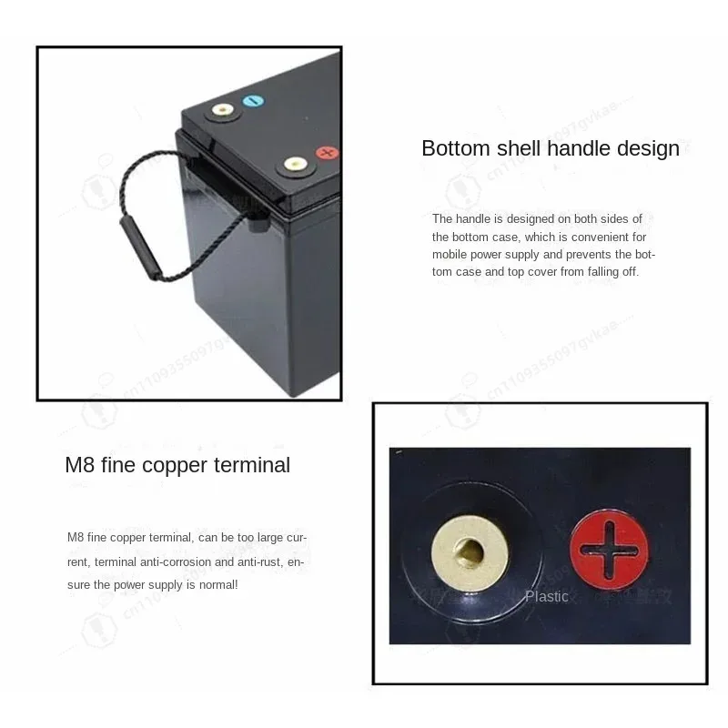 Lithium Batteri 4Battery Box 12v 24V 48V 100ah 150ah 200ah 280ah 4 Battery Plastic Box RV Solar Cells Box Diy 4 Battery Case view 5