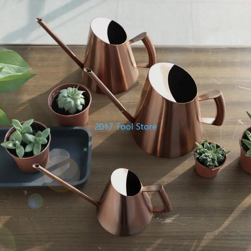 

K92A 400/900/1500ml Stainless Steel Long Spout Watering Cans Long Mouth Plant Kettle