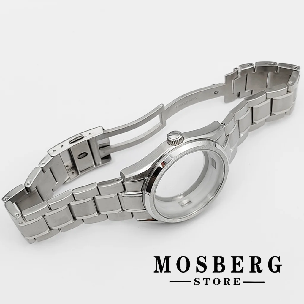 40mm NH35 NH36 Watch Case Sapphire Glass Solid Stainless Steel Silver Watches Automatic Movement Accessory - Image 5