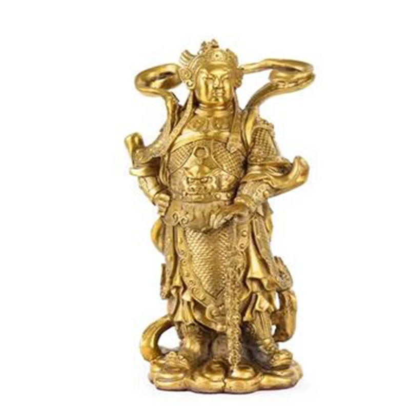 Copper Guan Public Relations Emperor Wei Tuo Wei Tuo Buddha Statue Galan Jia Lan Home Decoration Crafts