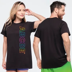 ABCDE Special Price Fitness Dance Suit Gymnastics Sports Leisure Loose plus size Short-sleeved Men's and Women's T-shirt 190