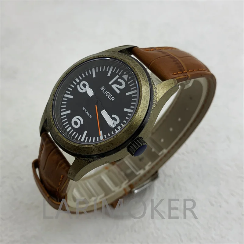 36mm 39mm Vintage Bronze Autopilot 10ATM Waterproof C3 Super luminous Sapphire Watch for men