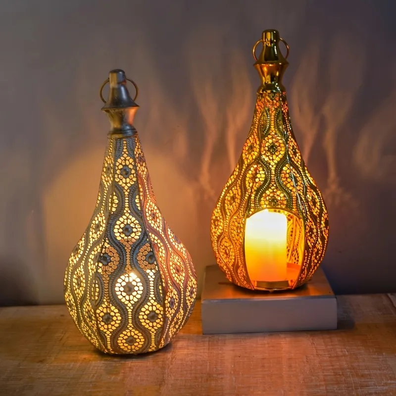 

3 шт., металлический подсвечник в богемном стиле, выдолбленный домашний винтажный железный подсвечник для внутреннего свадебного центрального украшения