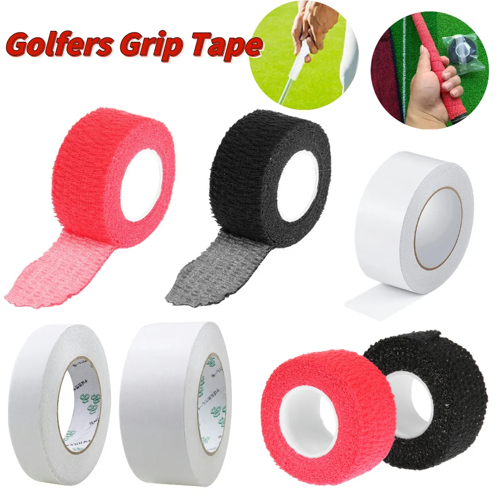 Double Sided Golf Grip Tape Golf Grip Tape Roll Cuttable Grip Strip Tape Roll Long Lasting Waterproof for Regriping Golf Clubs