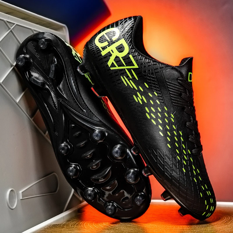 

Men New Long Spikes Football Boots Original Resistant Casual Breathable Match Male Non Slip Soccer Shoes Fast Football Shoes