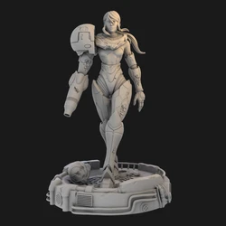 1/24 Scale 90mm Total Height Metroid Diy Resin Figure Assemble Miniatures Model Kit Unassembled and Unpainted Statuettes Toys