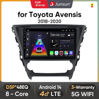 Junsun Android wireless CarPlay Auto Car Radio For Toyota Avensis 2018-2020 Intelligent Systems RDS DSP GPS FM BT SWC