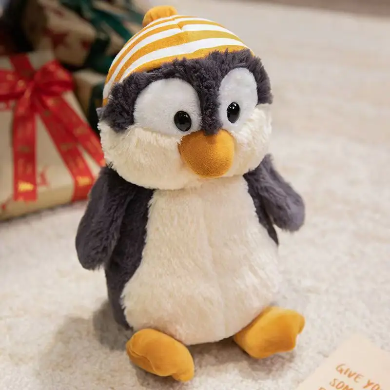 25/35cm nouvelle Imitation loup pingouin Husky gorille poupée doux remplissage en peluche jouet dessin animé mignon cadeau pour petite amie poupée amusante