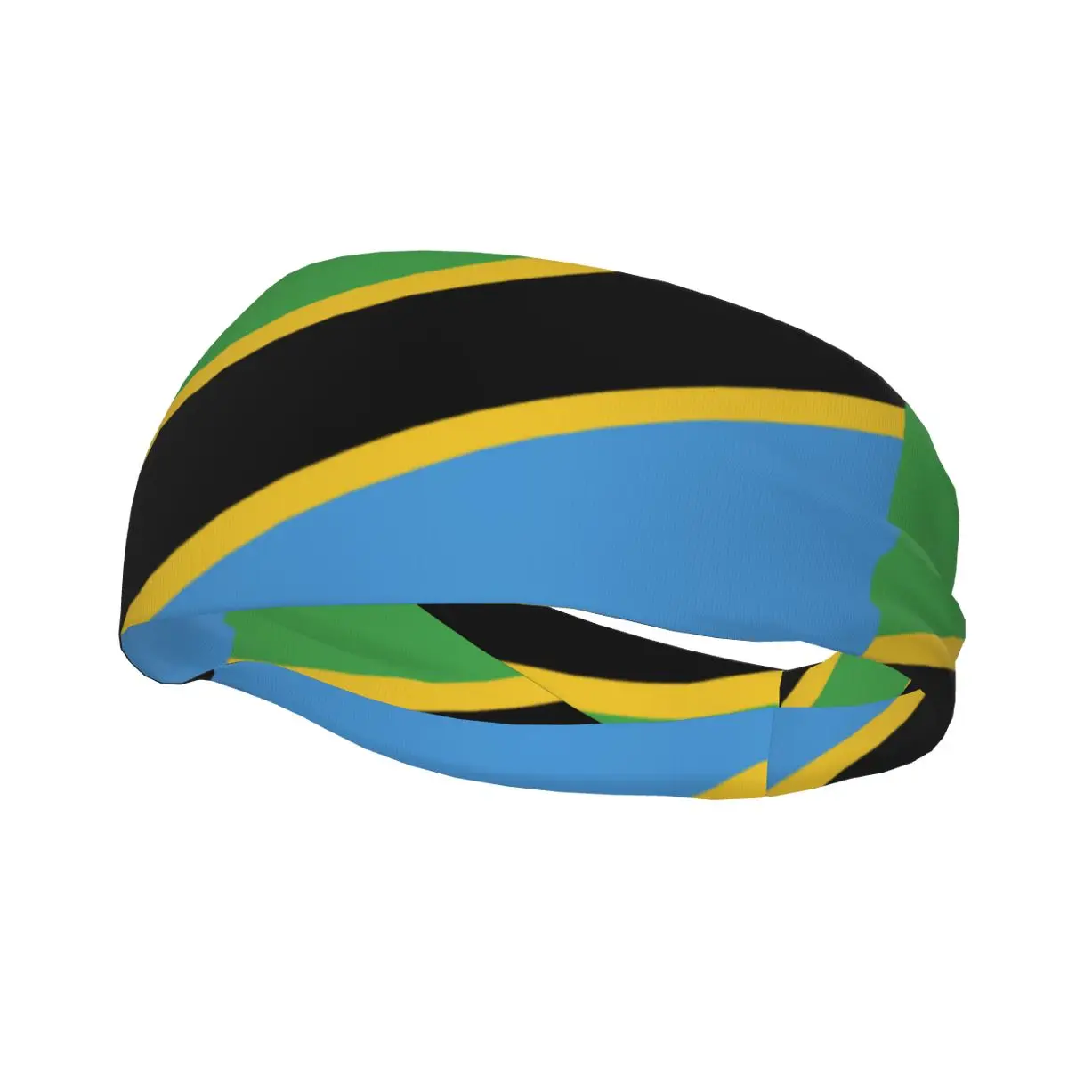 Headband Tanzania Flag Headwrap Hairband for Tennis Gym Fitness Headwear Hair Accessories