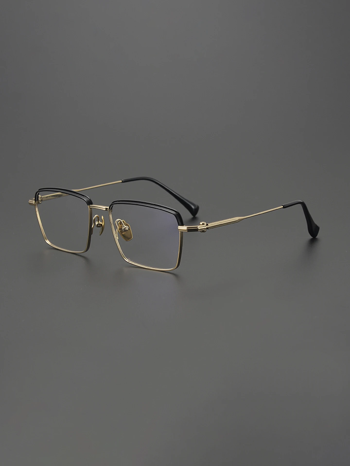 

Pure Titanium Square Eyeglass Frame for Men Optical Prescription Custom Glasses Business Women Myopia Reading Eyewear YY24006