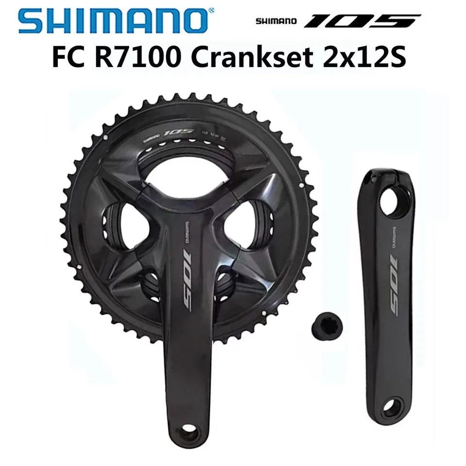 SHIMANO 105 R7100 Crankset 2x12 Speed 170MM/172.5MM/175MM 50-34T