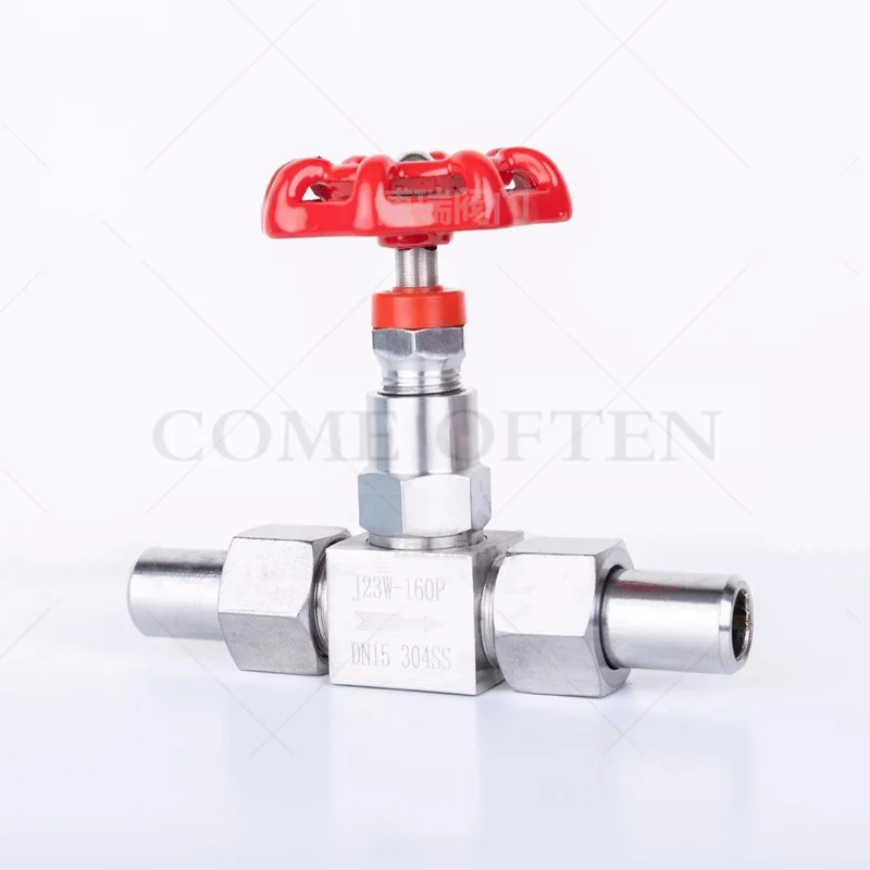 

316 Stainless Steel Stop Valve J23W-160P Needle Valve External Thread Welded Needle Valve Needle Valve G1/4” 3/8” 1/2” 3/4” G1"