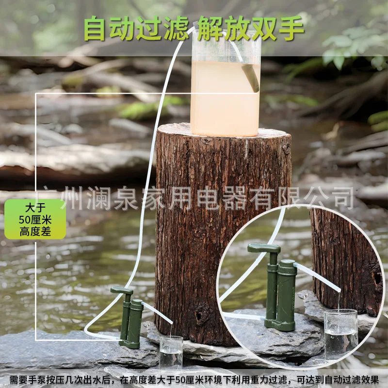Camping Water Filters Outdoor Water Purifier, Outdoor Portable Emergency Filter - view 3