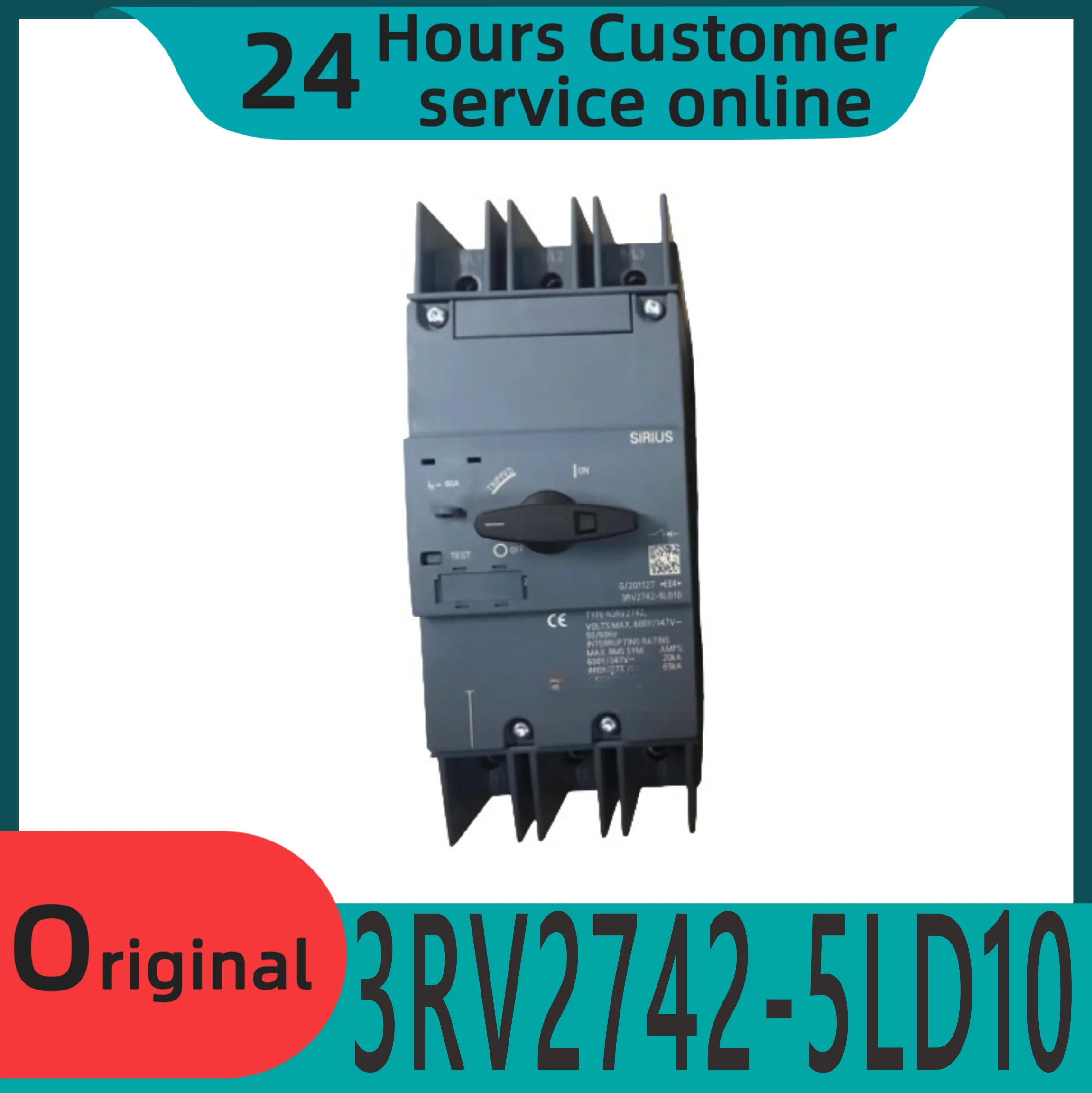 

New original motor protection circuit breaker 3RV2742-5LD10 60A 3RV27425LD10