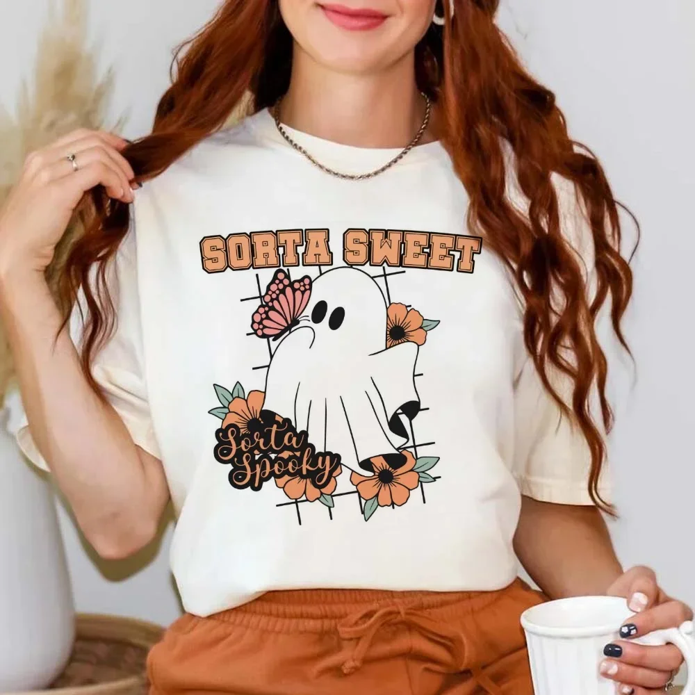 

Женская летняя футболка с коротким рукавом, с цветочным принтом