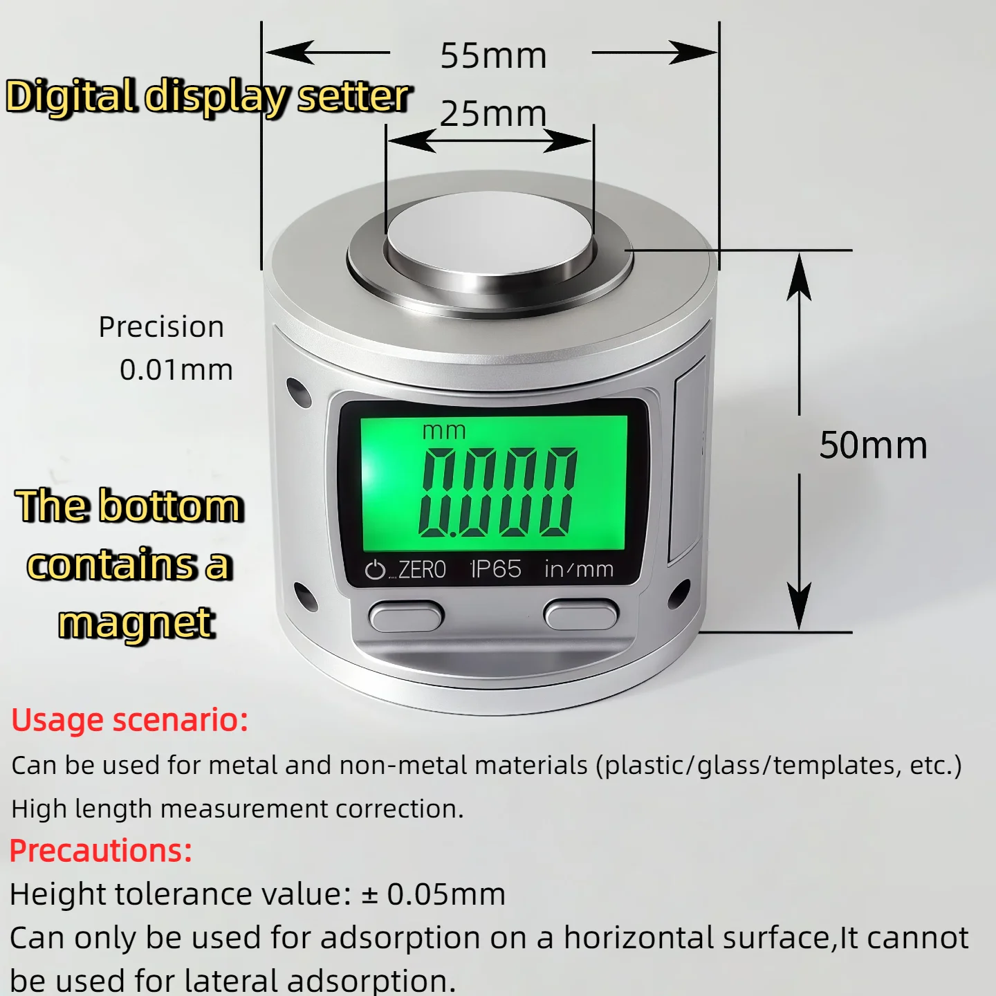 

Automatic Z-Axis Tool Length Setter - High Accuracy Sensor for CNC Lathe Milling Machine Tools