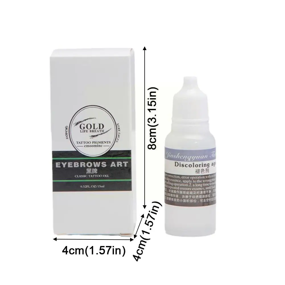 Pigmento indolor Fading Agent, Removedor De Tinta De Tatuagem, Creme De Correção Rápida, Removedor De Textura, Suprimentos De Tatuagem, Soro Liso L7Q8