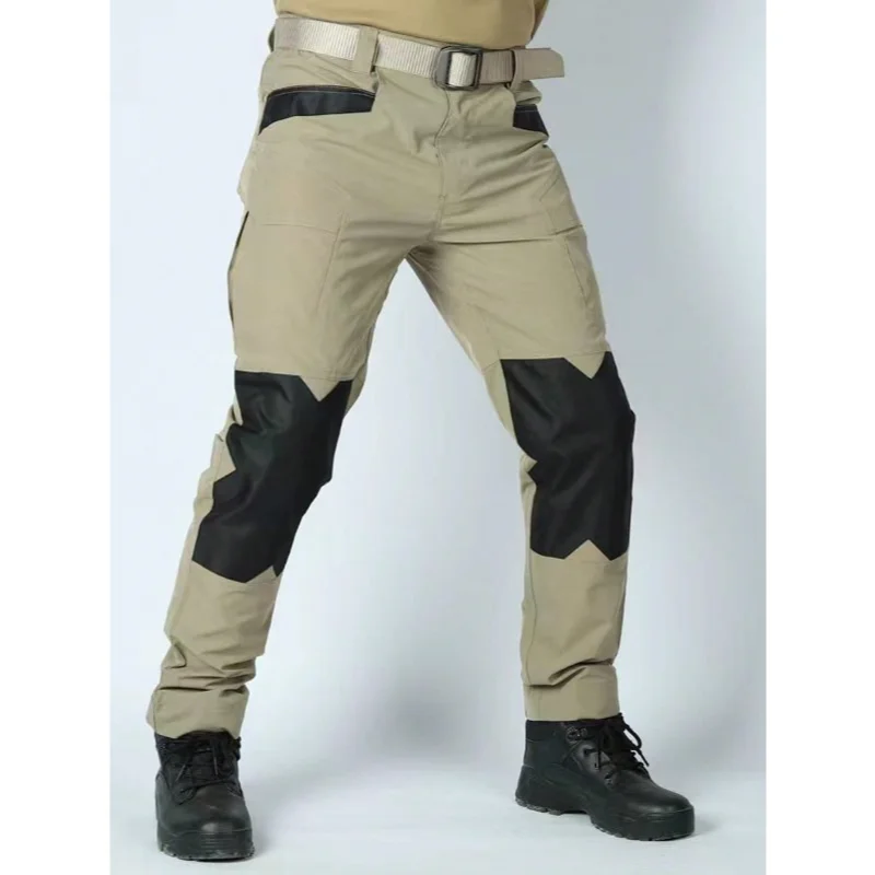 2026 New Men's Work Pants: Waterproof, Stain-Resistant, and Durable Color-Block Utility Trousers (Ideal for Auto Repair)