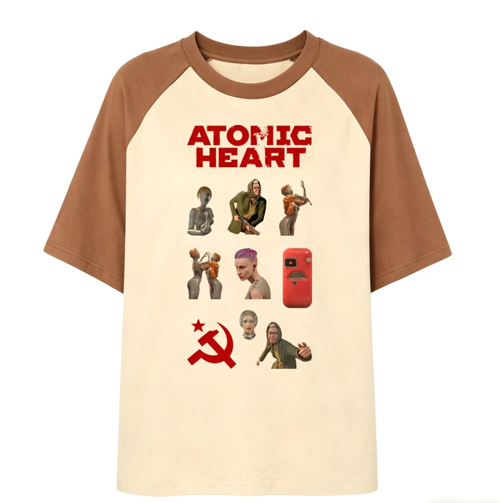 Atomic Heart t-shirt teen Psychedelic dollette clearance sales jojifuku manga tshirt korean fashion Psychedelic funny