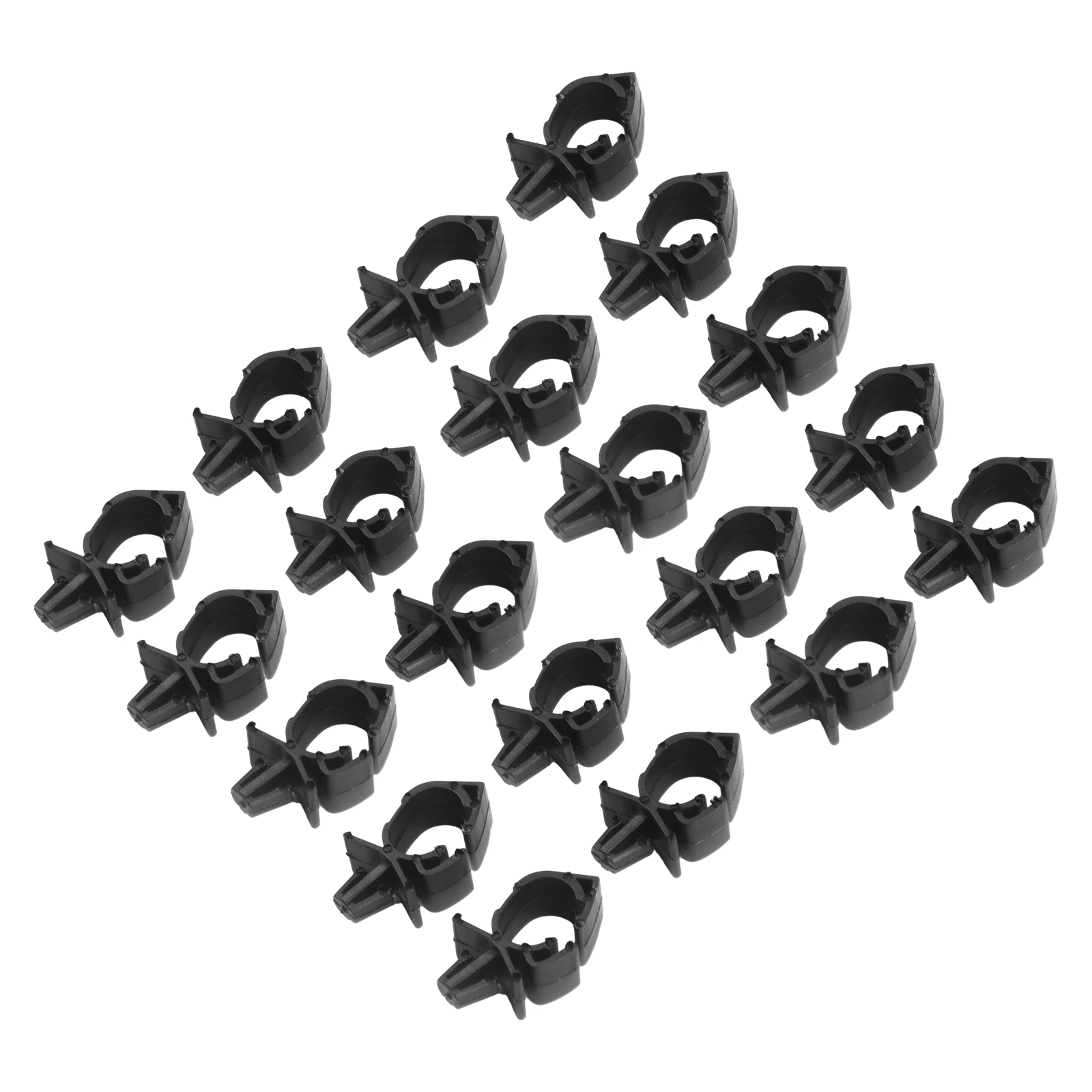 

Крепеж для проводки, 20 автомобильных жгутов, пластиковый черный, простая установка, 0,43 дюйма, 11 мм, автоматический зажим для маршрута, сильфонная пряжка