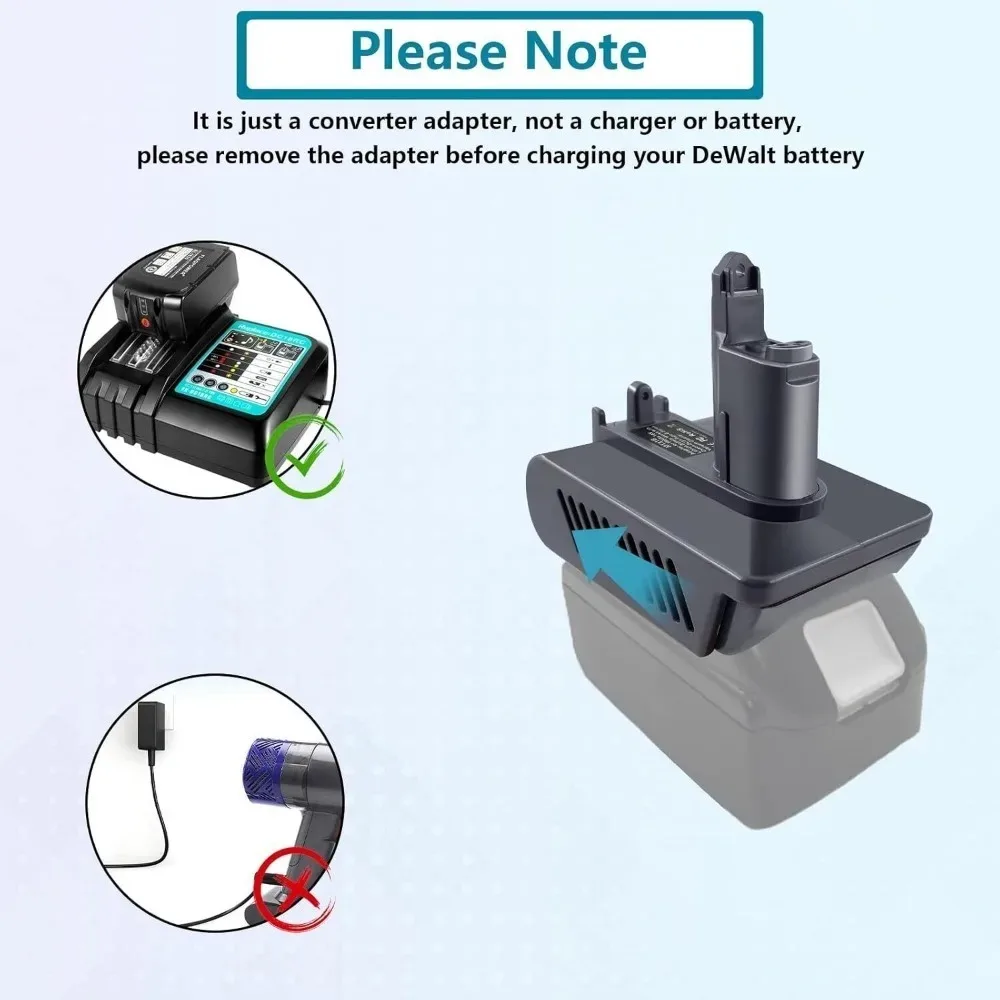 

Адаптер для аккумулятора Dyson DC31 Type B для литиевого аккумулятора Makita 18V, предназначенный для ручных пылесосов Dyson Type B DC35, DC34, DC56, MT31B.