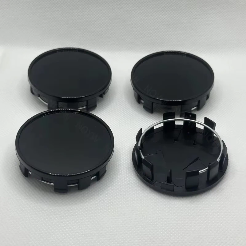 4Pcs/Set 54mm 3D Carbon Fiber Car Wheels Rim Hub Cap Car Wheel Center Caps Black Silver Hubcap Dust-proof Covers Car Accessories