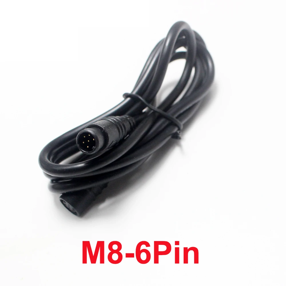 M8 2 3 4 5 6 8 Pin 1M E-bike Speed Sensor male to female M/F Extension connector Cable Electric Bicycle Waterproof Ebike Wire