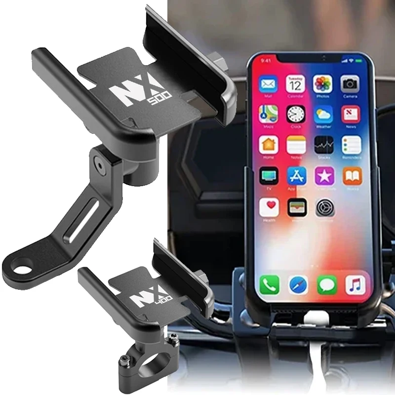 

New For HONDA NX400 NX500 400 500 NX Motorcycle Accessories CNC Aluminum Mobile Phone Holder GPS Stand Navigation Mount Bracket