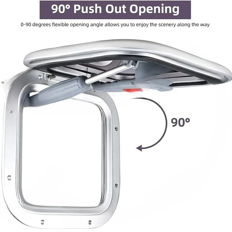 Marine aluminum porthole yacht marine RV window porthole sunroof decorative window glass window aluminum alloy porthole