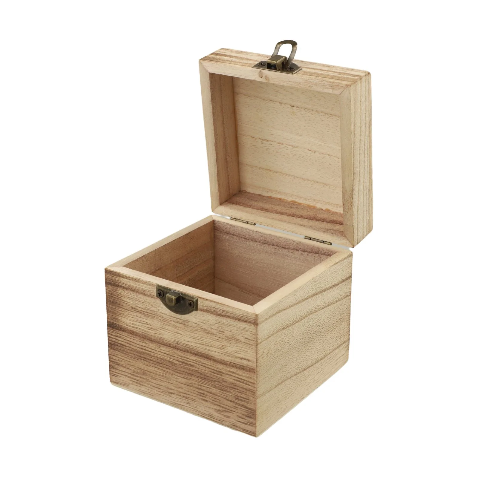 Retro Wooden Clamshell Jewelry Box for Necklaces Bracelets Earrings Amulets Watches and Small Tools Desktop Storage Organizer