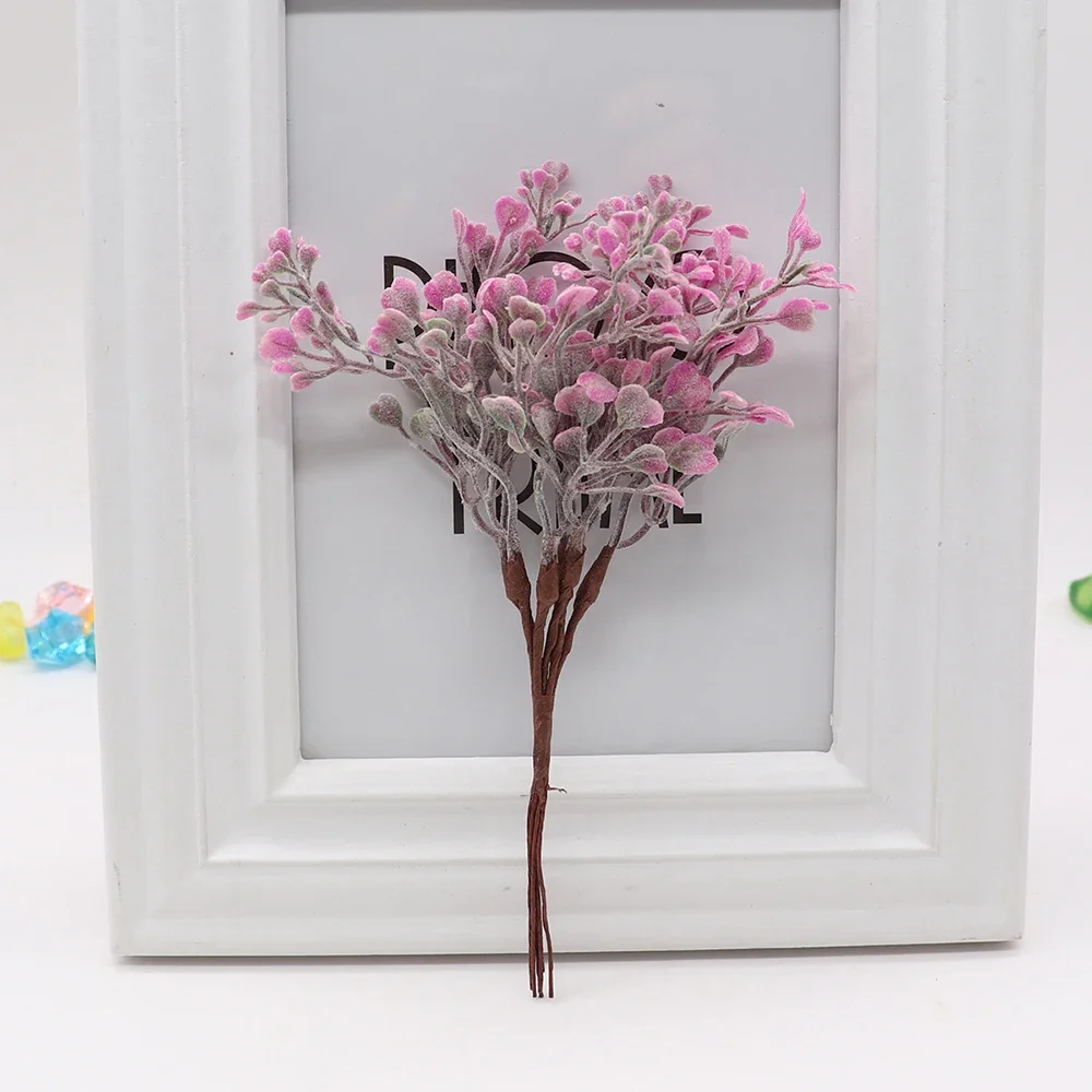 6pcs artificial fake flower fake grass wedding Christmas decoration wreath handmade decoration accessories fake plants