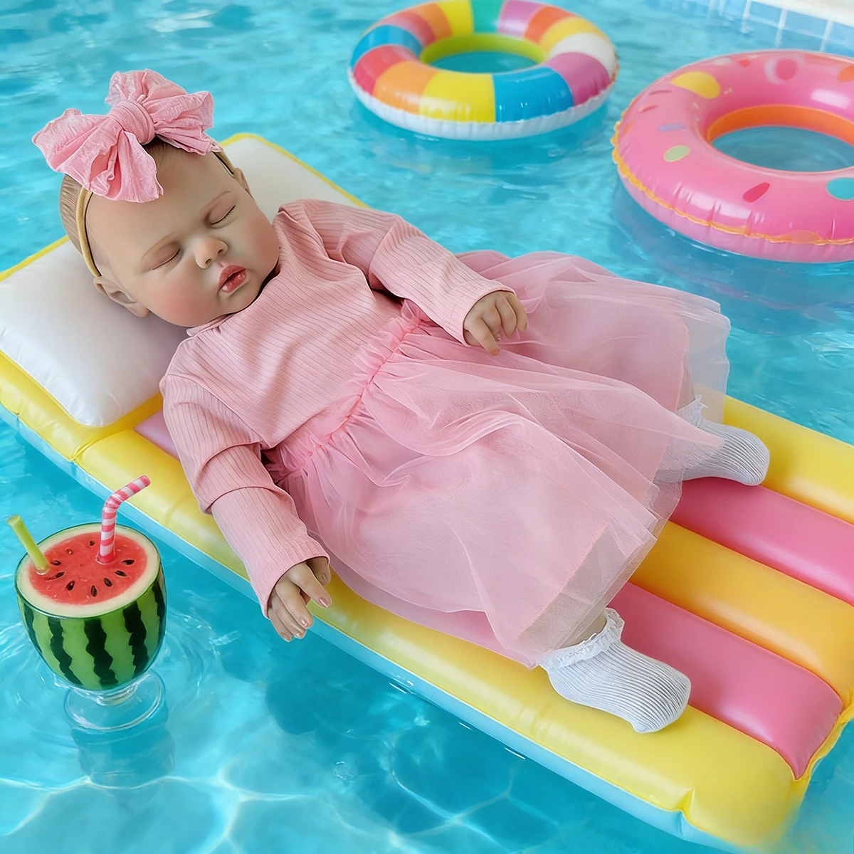 

Кукла-реборн ручной работы 60 см, реалистичная спящая девочка, с хлопковым телом, мягкая на ощупь, подарок-игрушка для коллекционеров