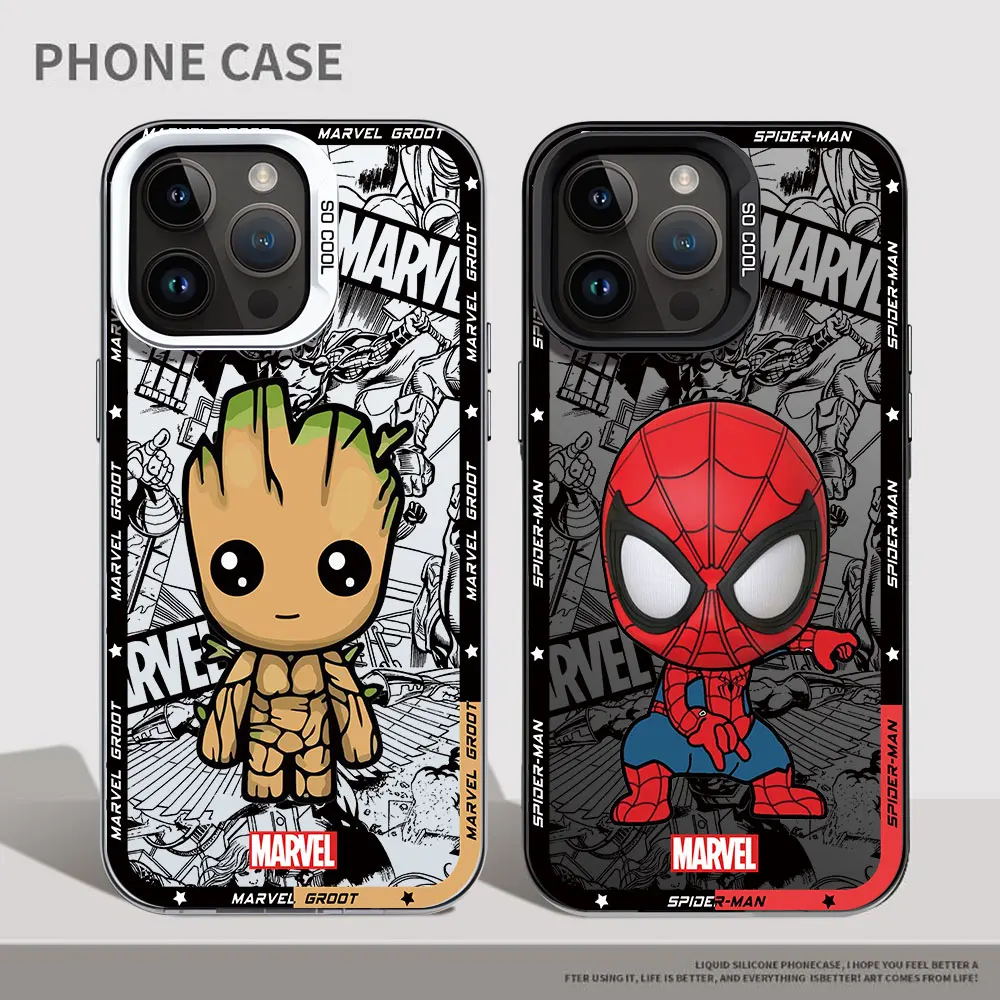 Marvel Spiderman Deadpool Groot Case for Samsung Galaxy A50 A03 Core A03s A31 A71 A05 A51 A30 A02 A10 A20s A20 Soft Cover