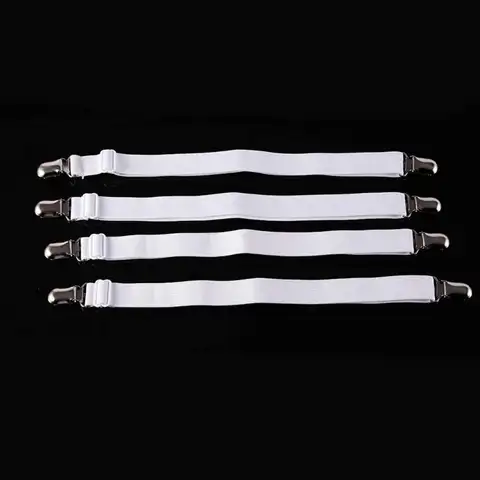E8BD 4pcs Bed Sheet Straps Practical Elastic Sheet Holder Mattress Clips Bedding Tool