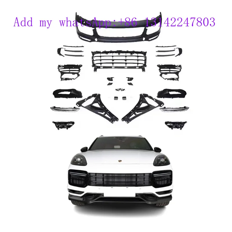 

Suitable for 2011-2017 958.2 Upgrade Turbo Front Bumper 958.2 GTS Front Bumper Body Kit Car Grille