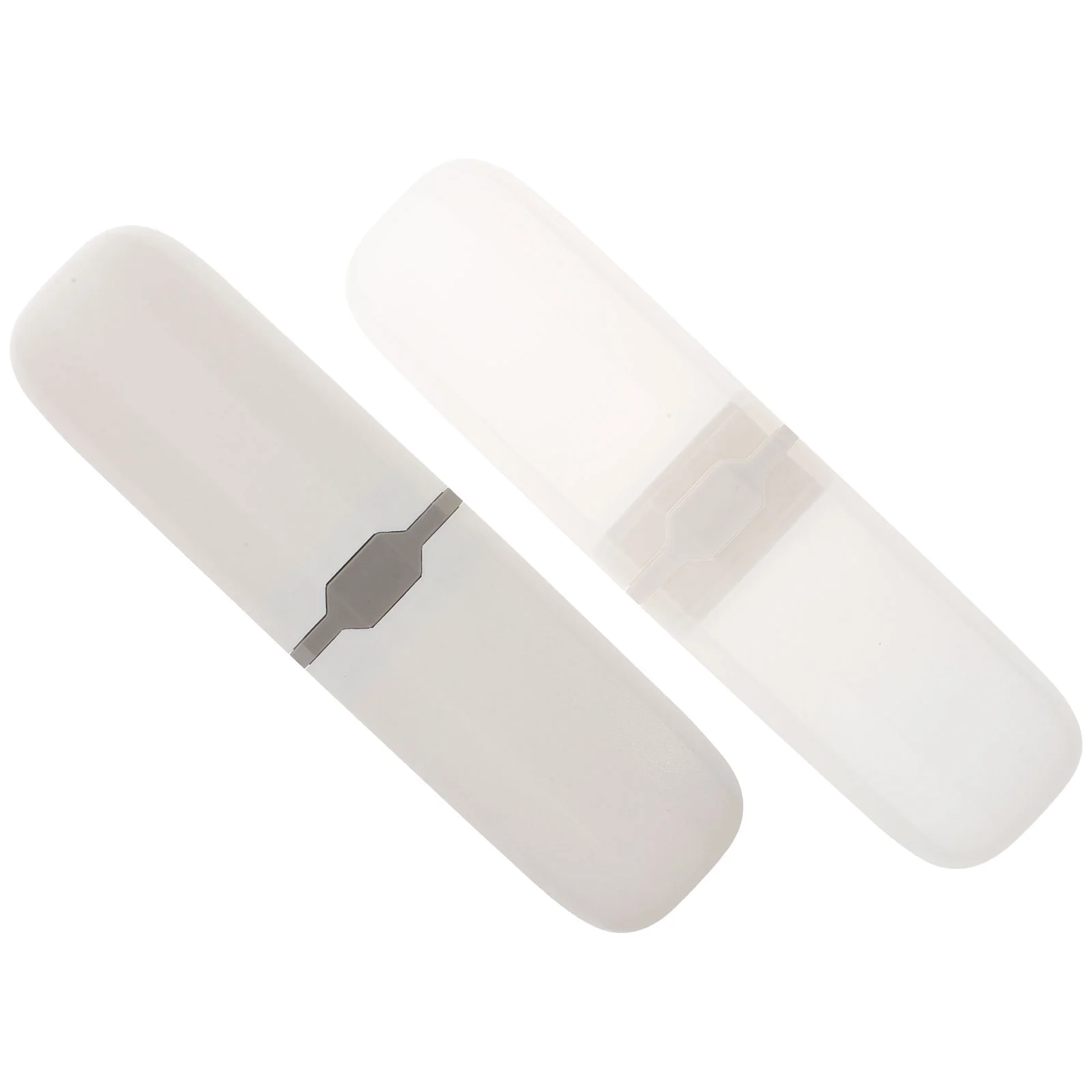 2Pcs Toothbrush Protective Cover Portable Toothbrush Case Capsule Case for Travel Outdoor As Shown Toothbrush Cover