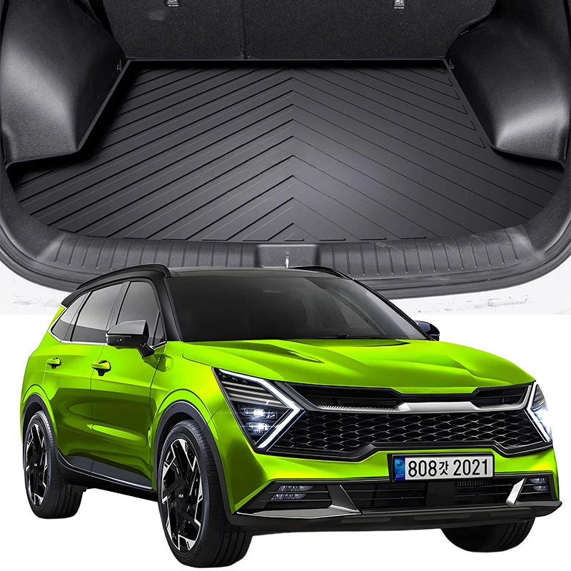 Upgrade TPE Car Rear Trunk Mats Storage Pads Cargo Tray Dustproof Waterproof Protecion Cushion For Kia KX5 2016-2024