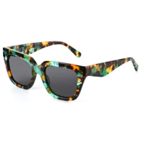 ZENOTTIC Gafas de sol de moda para mujer, polarizadas, protección UV, montura cuadrada de acetato, regalo con diseño de mariposa estampado