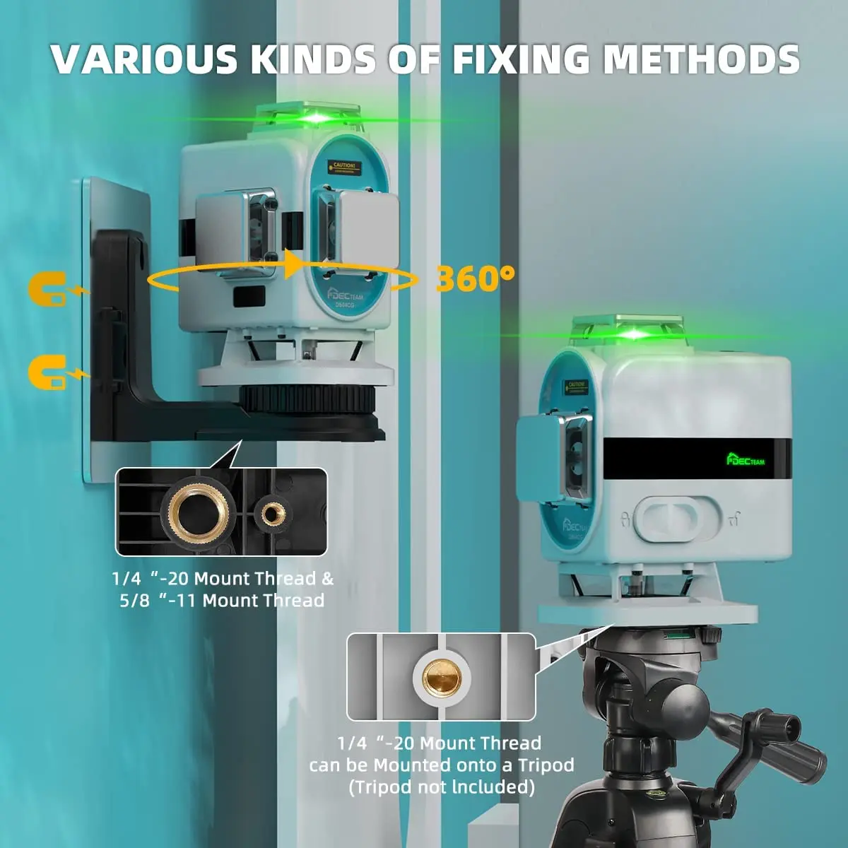 

Лазерный нивелир Land DS04CG 4D на 16 линий с жестким кейсом для переноски
