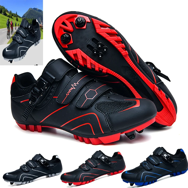 Men\'s Cycling Shoes Mountain Bike Shoes Compatible with 2-Bolt Cleats