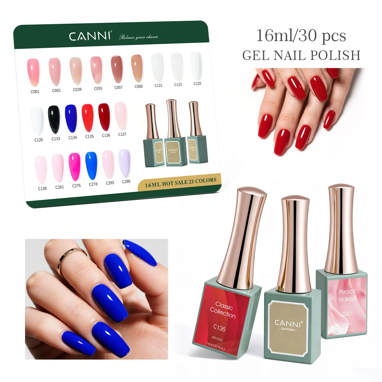 CANNI 16ml Diamond Top Coat TPO-FREI HEMA-FREI Abziehbarer UV-LED-Gel-Lack Nagelkunst Hochglanz-Schutzlack Nagelgel – Detail 5