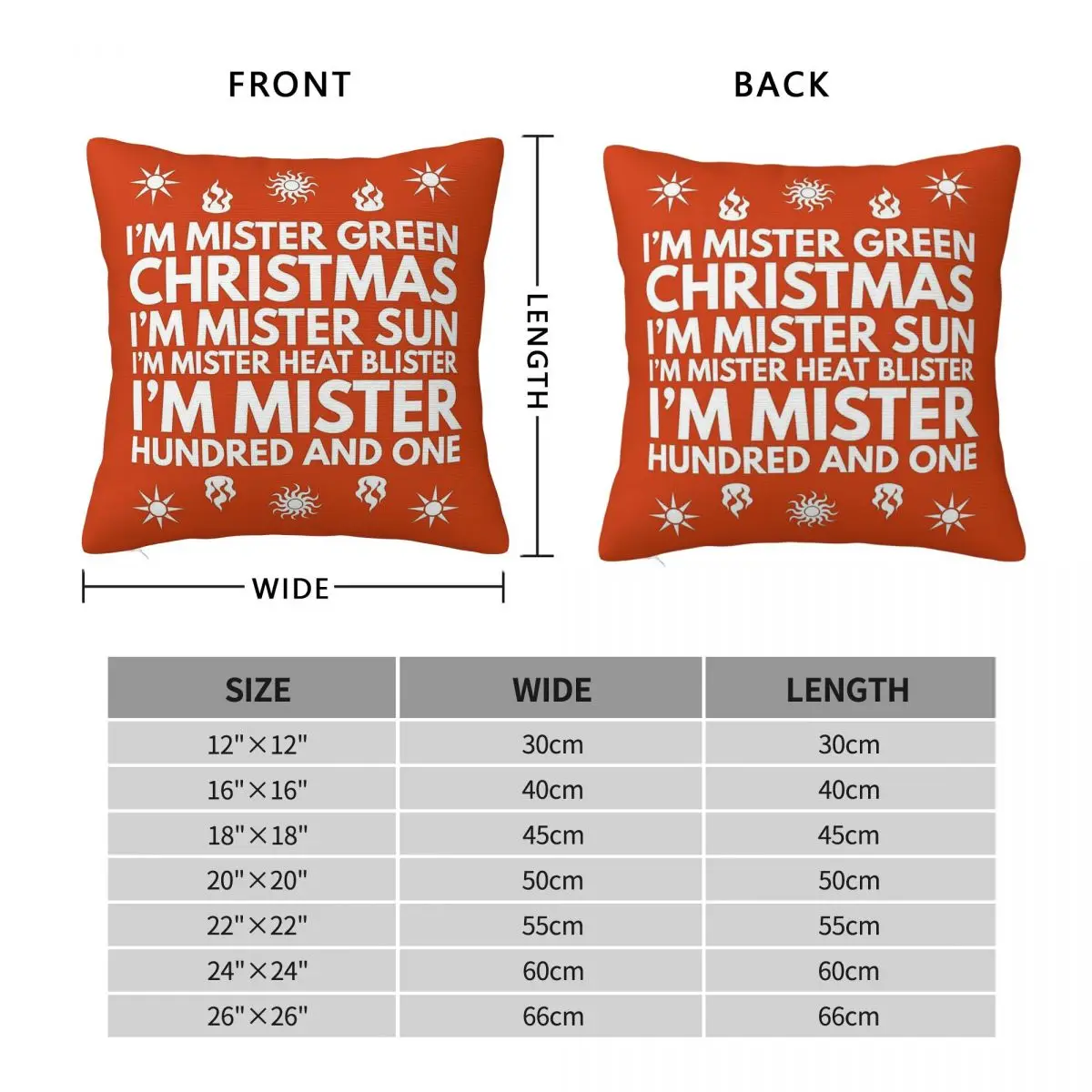 Heat Miser Santa Claus Pillowcase Polyester Linen Velvet Printed Zip Decor Throw Pillow Case Bed Cushion Cover