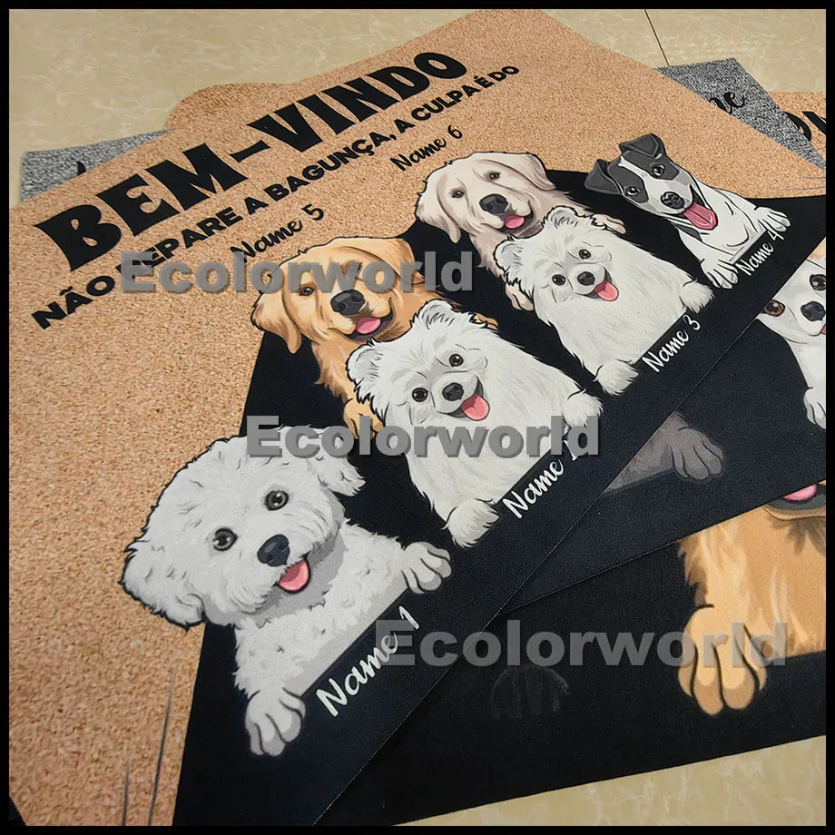 Alfombra personalizada para mascotas, felpudo personalizado para perros y gatos, alfombrillas, alfombra, accesorio de decoración para el hogar
