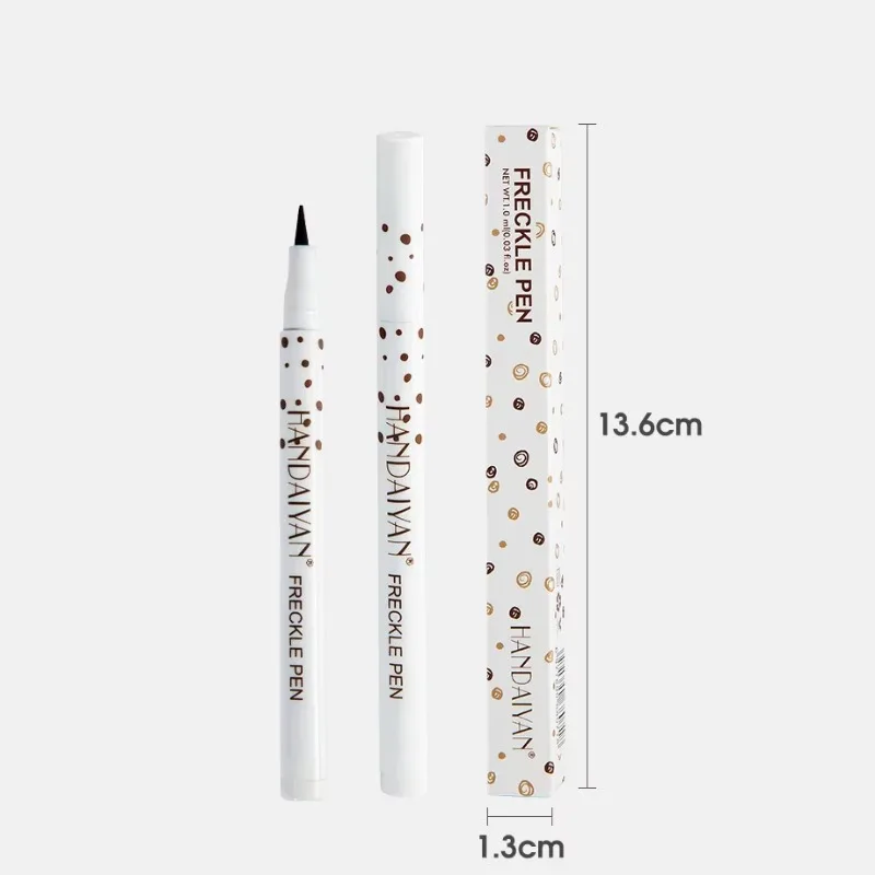 Lápiz para pecas cosmético Natural, resistente al agua, delineador de ojos marrón, maquillaje de punto, lápiz de punto resistente al agua, herramienta de maquillaje fácil de colorear