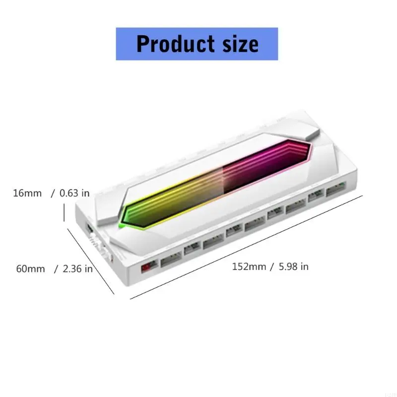 Controller U2JE Argb Hub raffreddamento PWM raffreddamento con cavo alimentazione splitter argb PWM Argb Splitter per