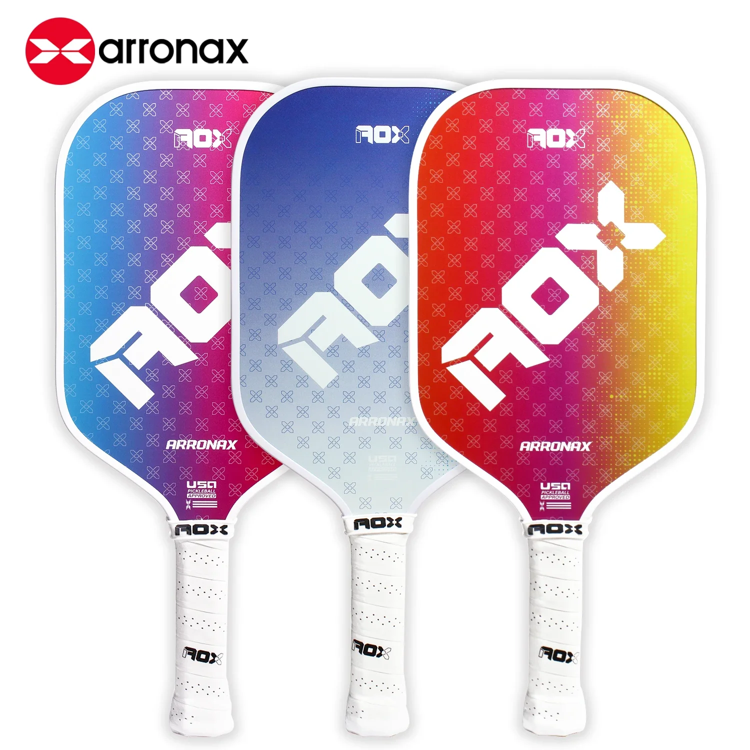 ARRONAX Pickleball Padel Racket Fiberglass Lightweight Cold Press 13mm Padel Racquet For All Players