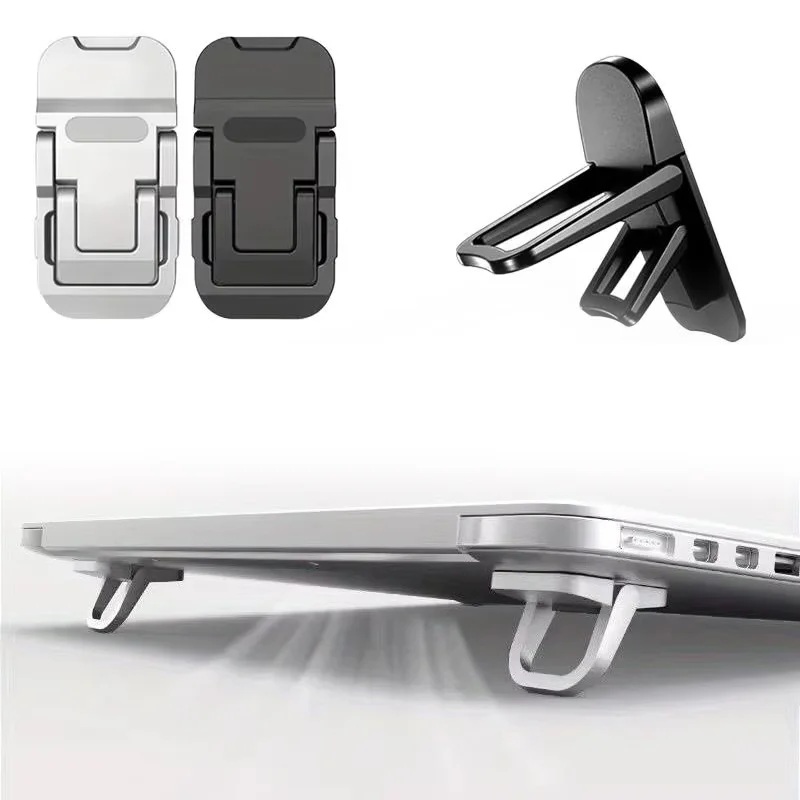 2 pçs dobrável tablet suporte portátil notebook suporte ajustável riser suporte de refrigeração universal para laptops teclado pc